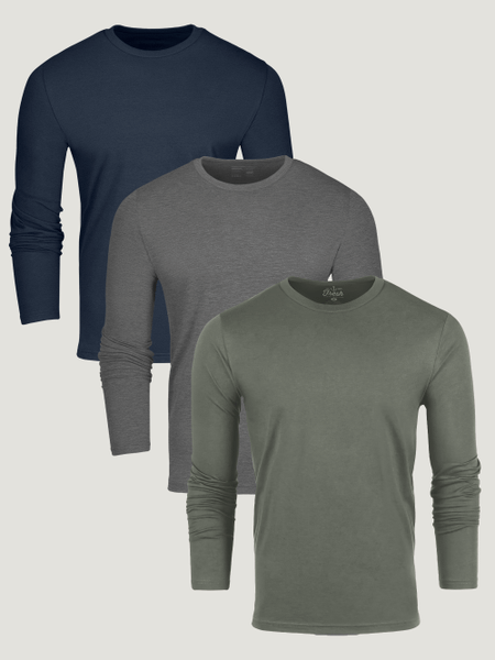 Winter Foundation Long Sleeve Crew 3-Pack | Fresh Clean Threads
